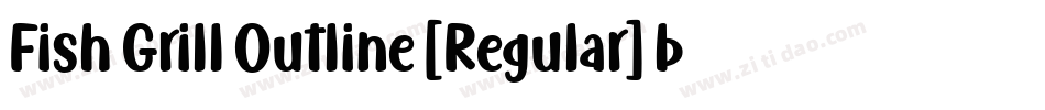 Fish Grill Outline [Regular] by 7NTypes字体转换